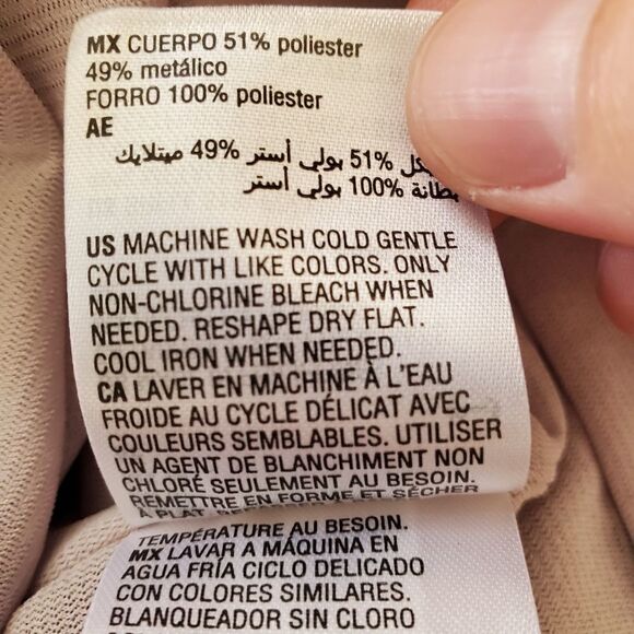 NEW! INC Tie-Neck Shine Halter Top size Medium - Picture 13 of 13